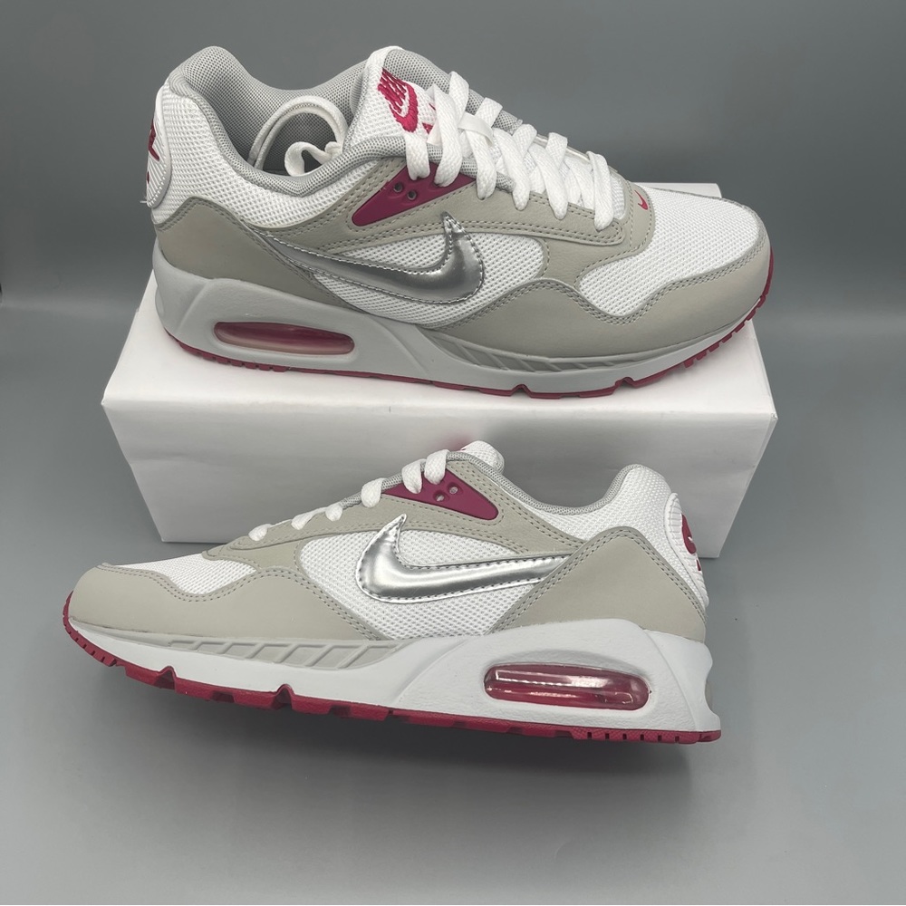 Nike Women Air Max Correlate /WHITE/STRATA GREY/SPORT FUCHSIA/METALLIC/Size7.5/6 - Picture 11 of 14